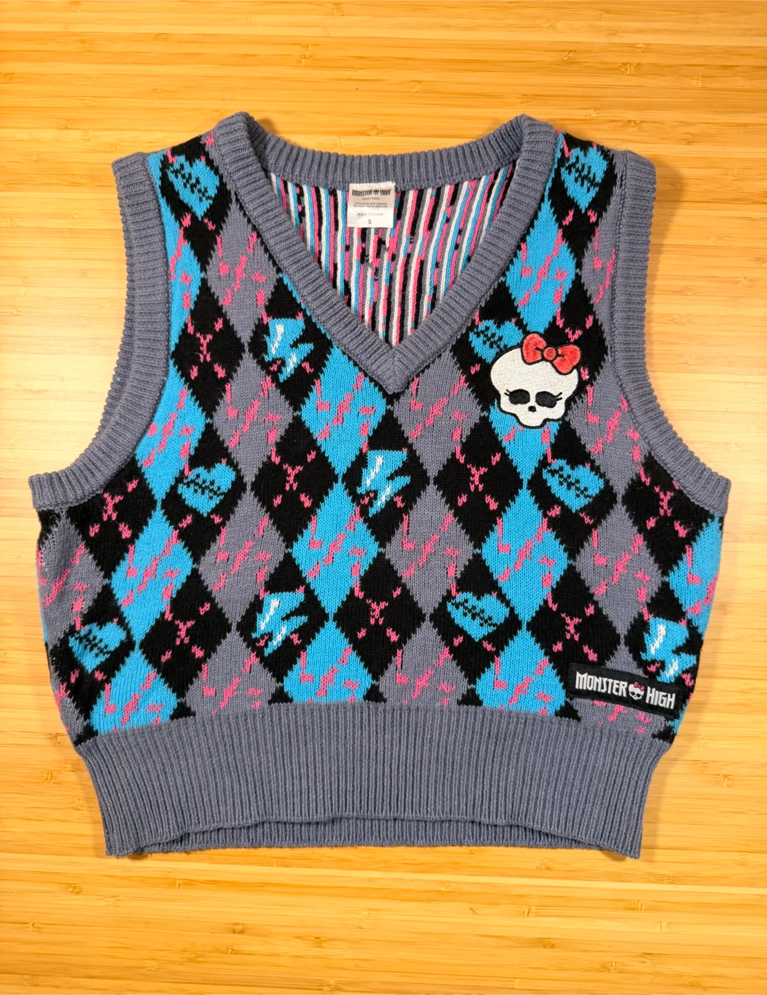 Monster High Argyle Sweater Vest