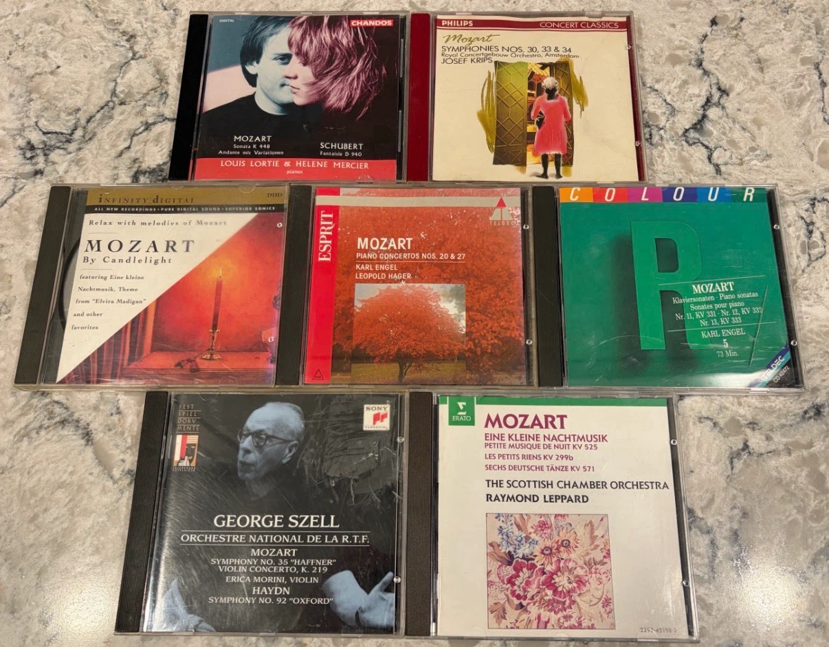 7 CDs featuring Mozart w/ works from Schubert,Haydn and more