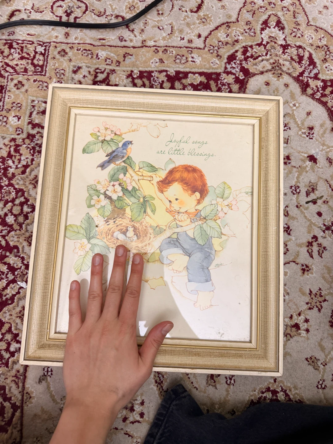 Framed Art Print - "Joyful songs are little blessings." - photo 2