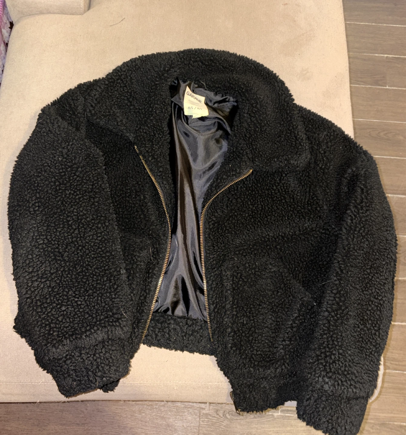Garage Black Teddy Jacket