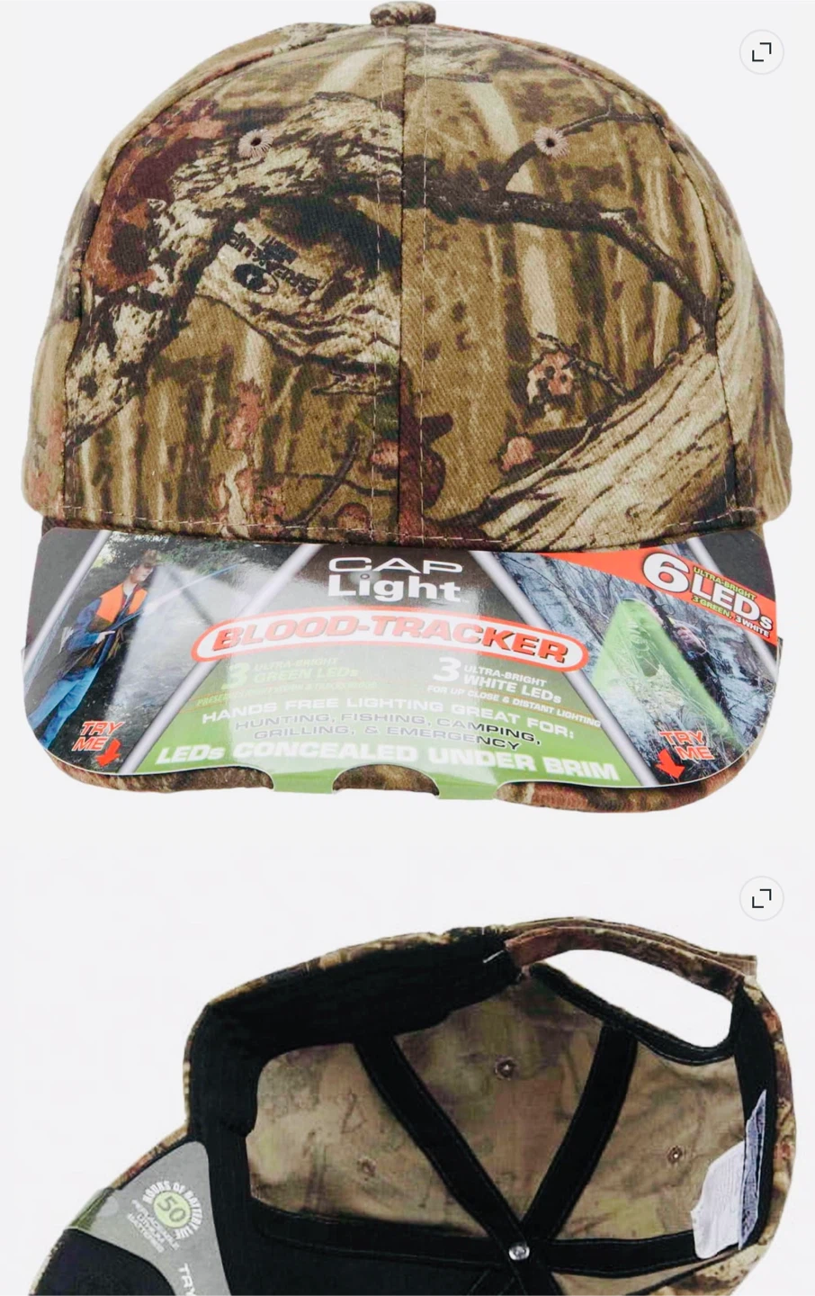 Mossy Oak Infinity Camo 6-LED Cap Light