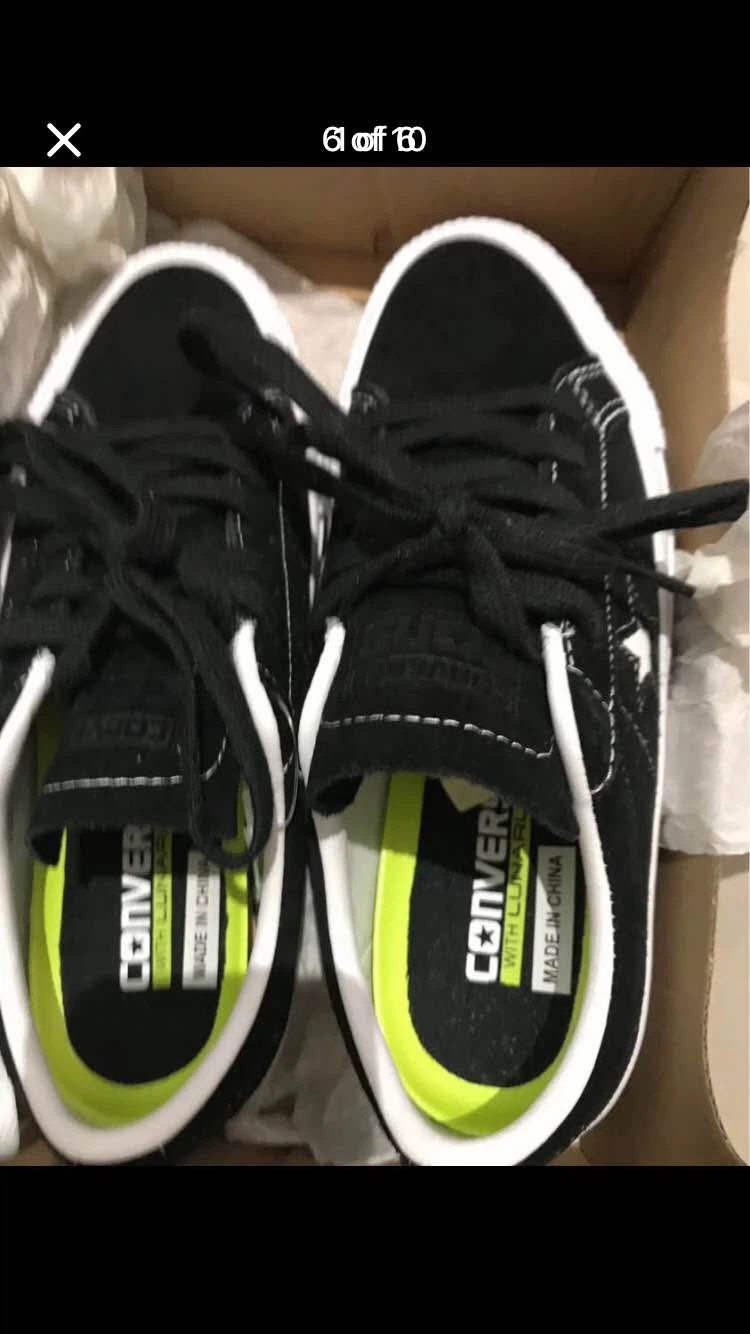 Converse One Star Black Sneakers size 6
