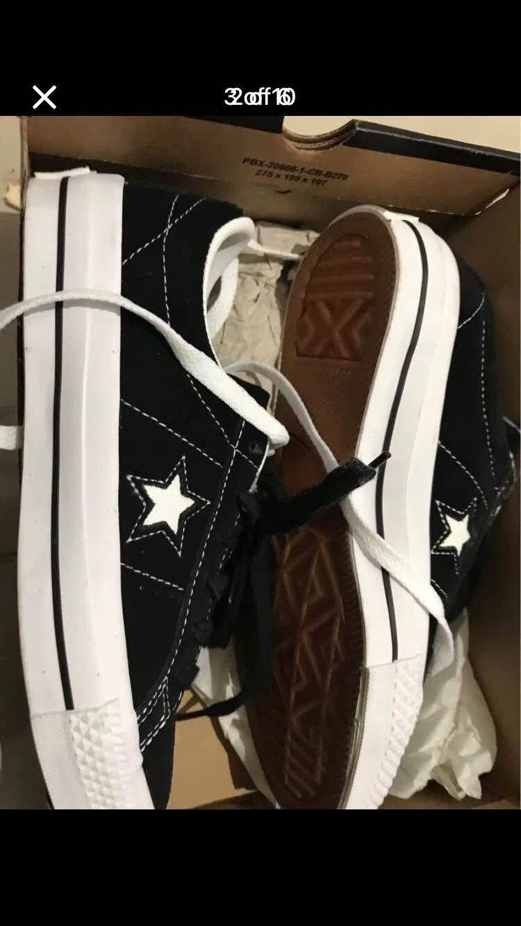 Converse One Star Black Sneakers size 6 - photo 2
