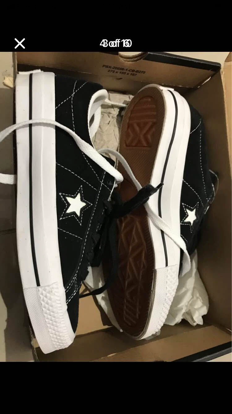 Converse One Star Black Sneakers size 6 - photo 3