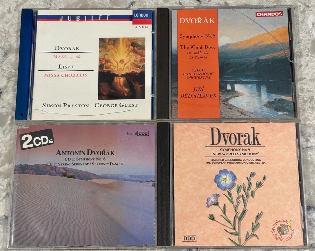 Dvořák CD Lot - Symphony No. 6, 8 & 9, Mass, Slavonic Dances