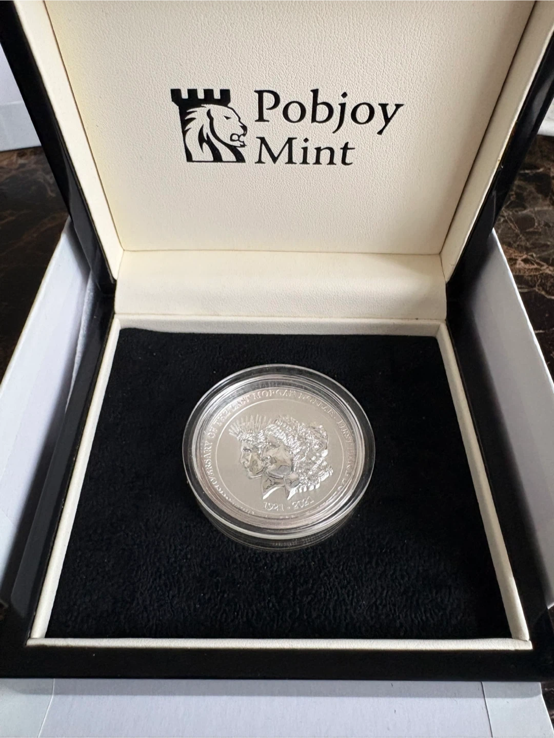 Rare 2021 BVI 2oz Silver Ultra High Relief Proof Coin