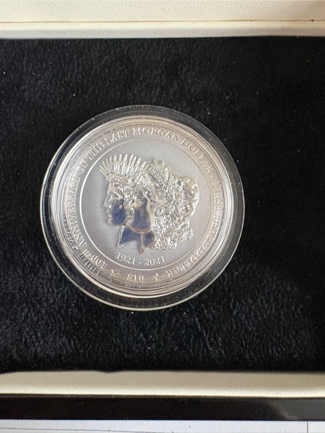 Rare 2021 BVI 2oz Silver Ultra High Relief Proof Coin - photo 3