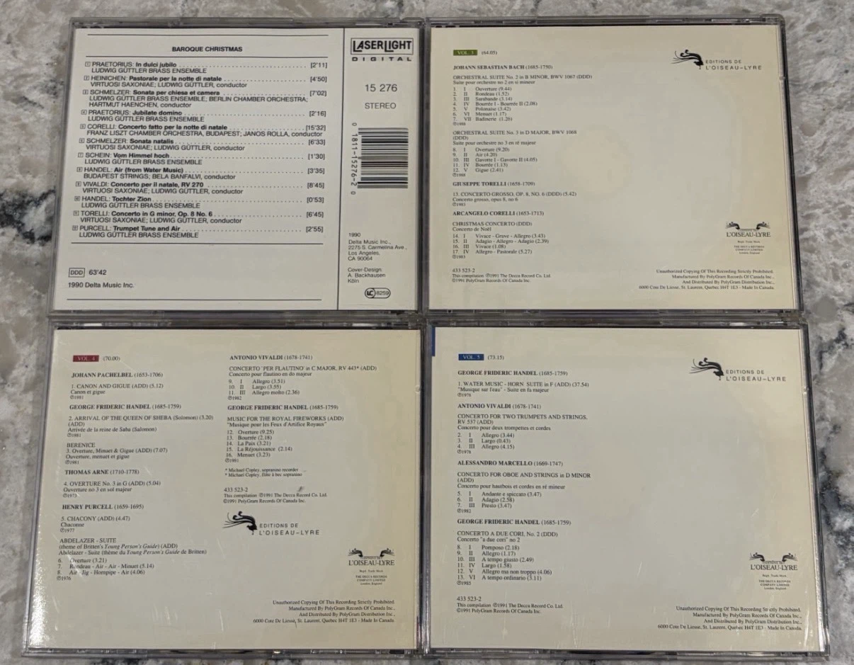 Baroque Christmas & The Baroque Experience CDs 3-5 - photo 2