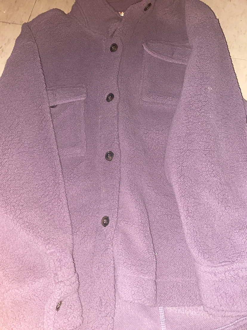 Mauve Sherpa Shacket