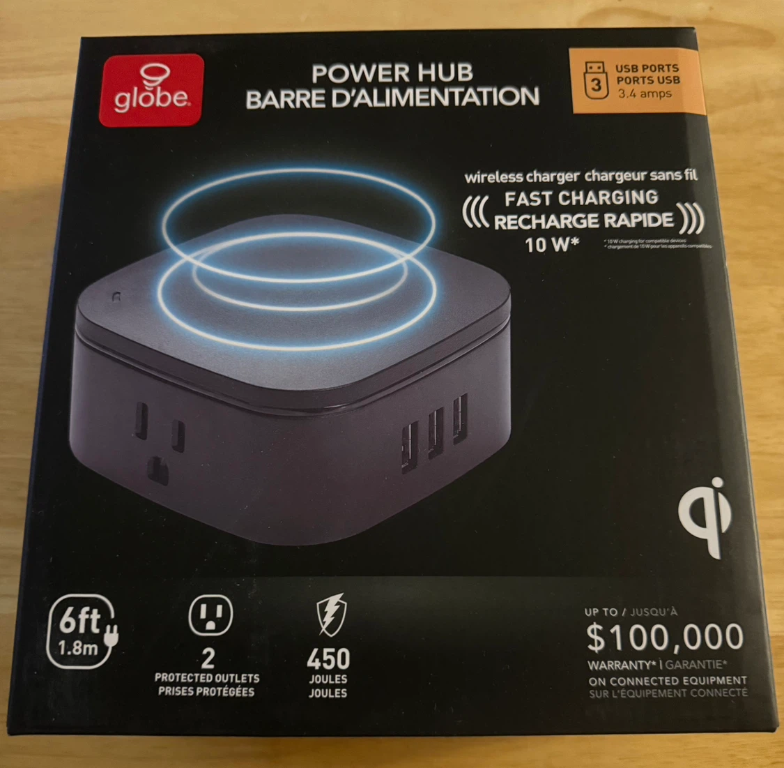 Globe Electric Power Hub with Wireless Charger