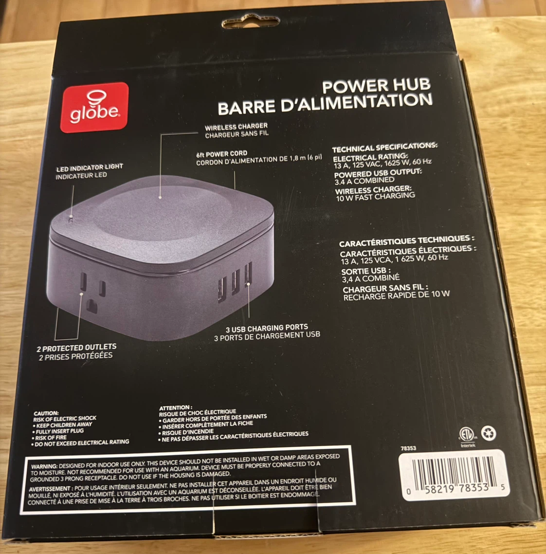 Globe Electric Power Hub with Wireless Charger - photo 2