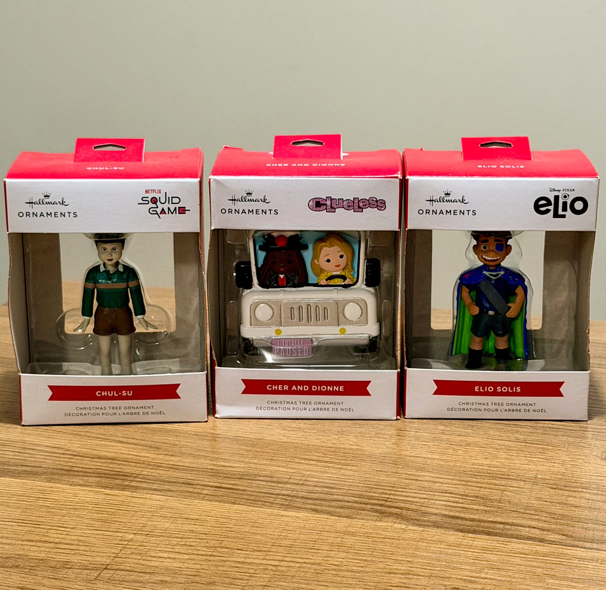 Set of 3 Hallmark Christmas Tree Ornaments