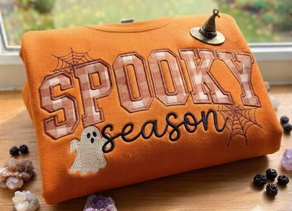 Custom halloween embroidered hoodies - photo 2