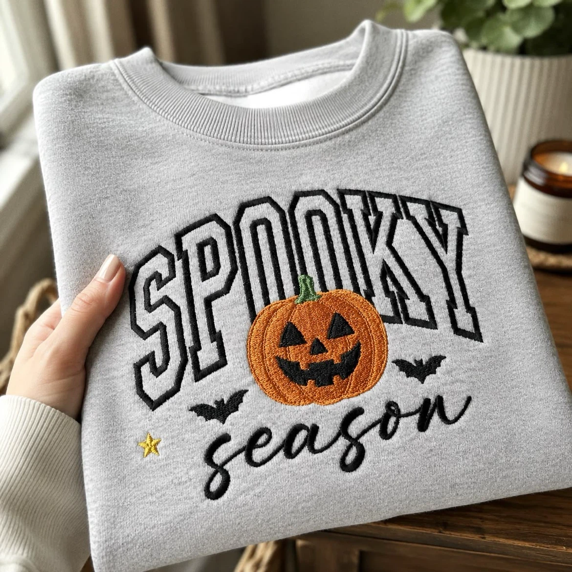 Custom halloween embroidered hoodies - photo 3