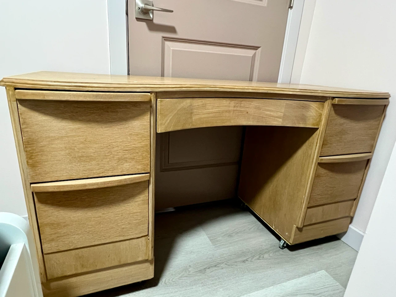 Wooden Desk with Drawers