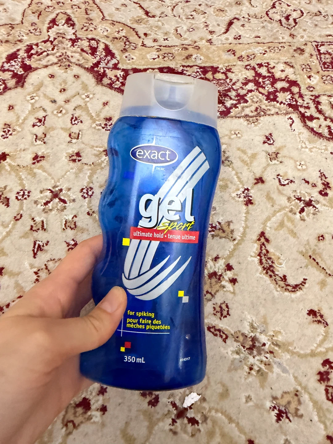 Exact Gel Sport Ultimate Hold Hair Gel opened 1/3 left