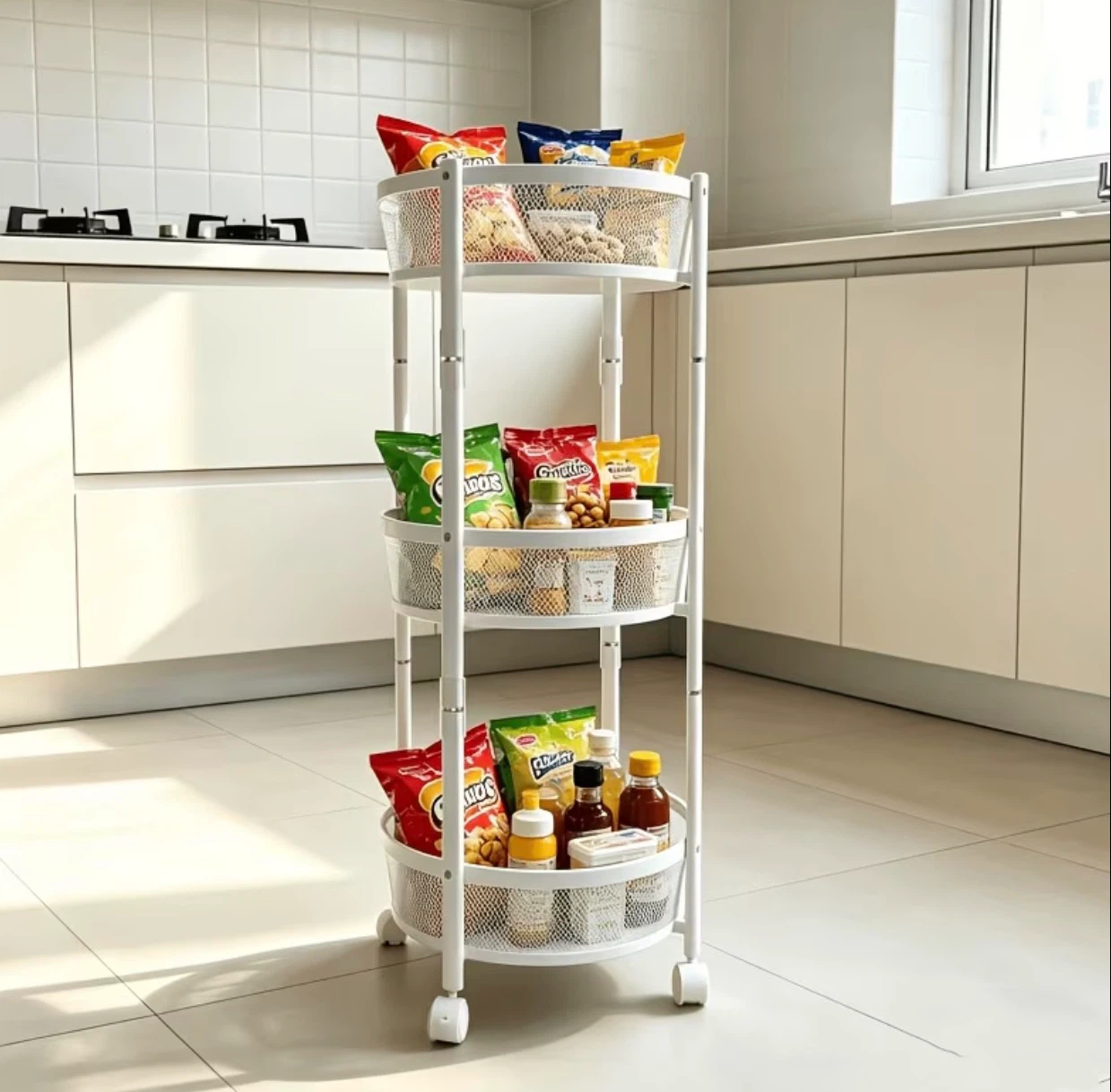 3-Tier foldable Storage Cart (BRAND NEW IN BOX) - photo 2