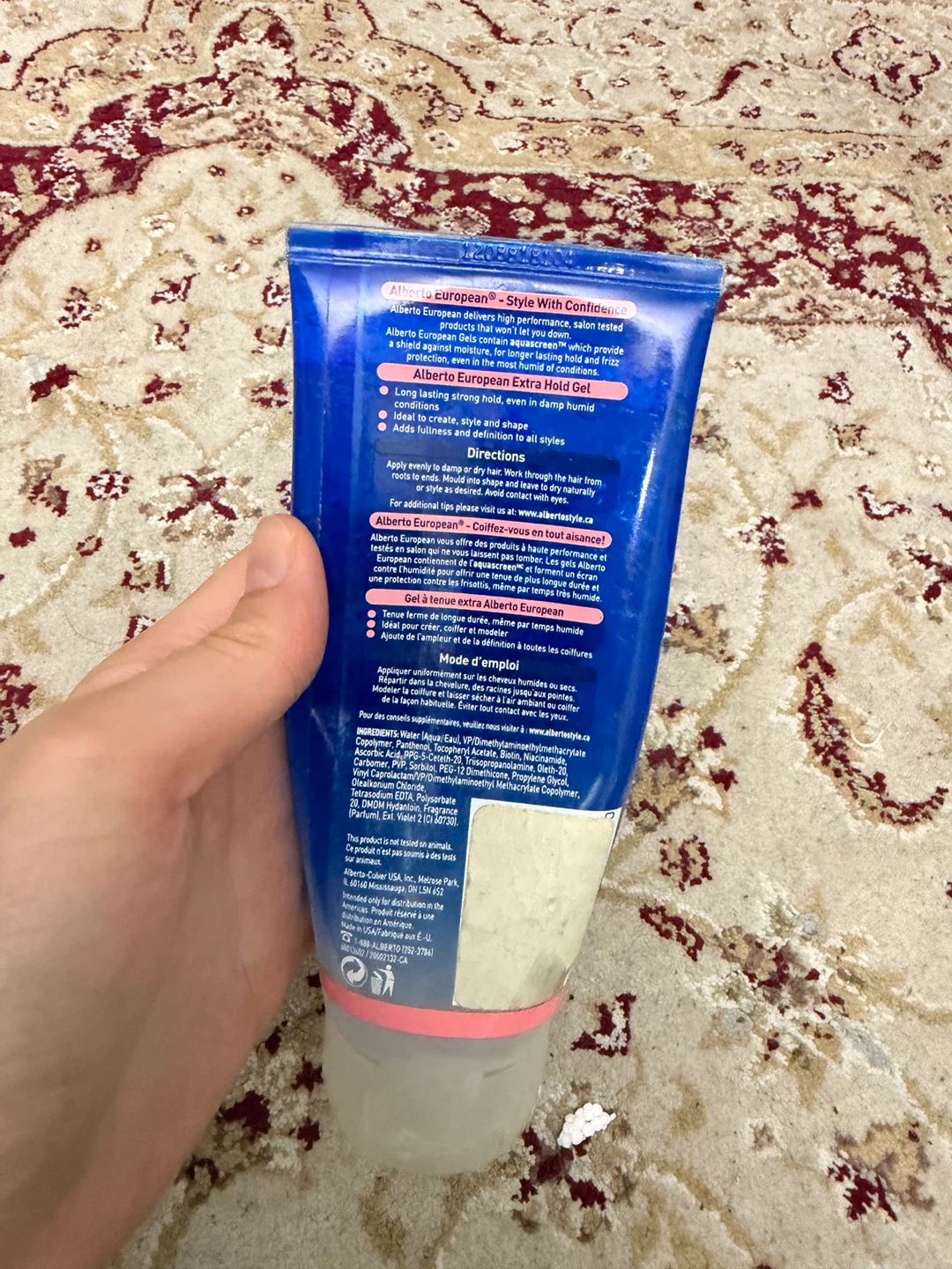 Alberto European Extra Hold Styling Gel opened 1/3 left - photo 2
