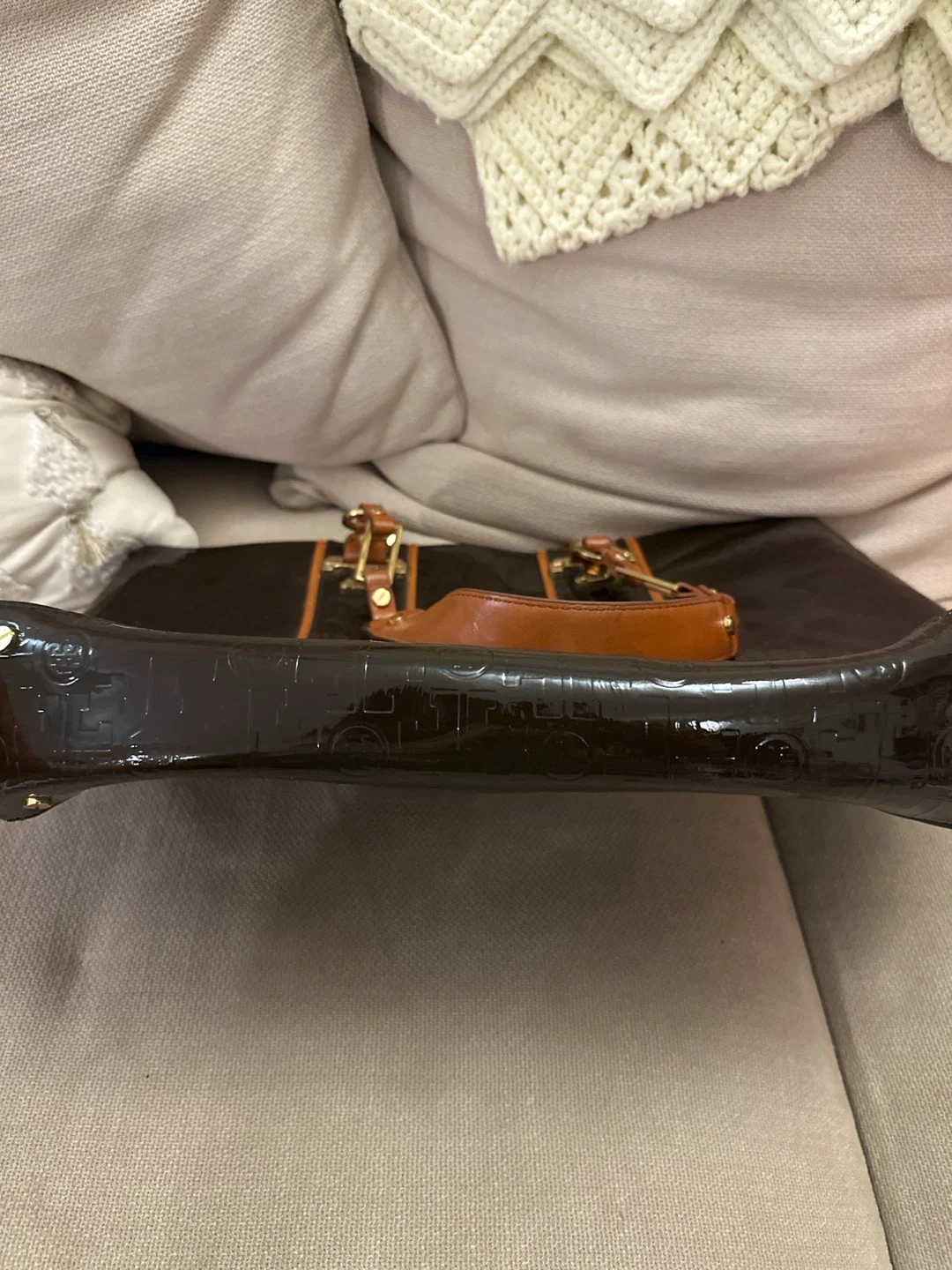 Tory Burch Patent Leather Tote - photo 4