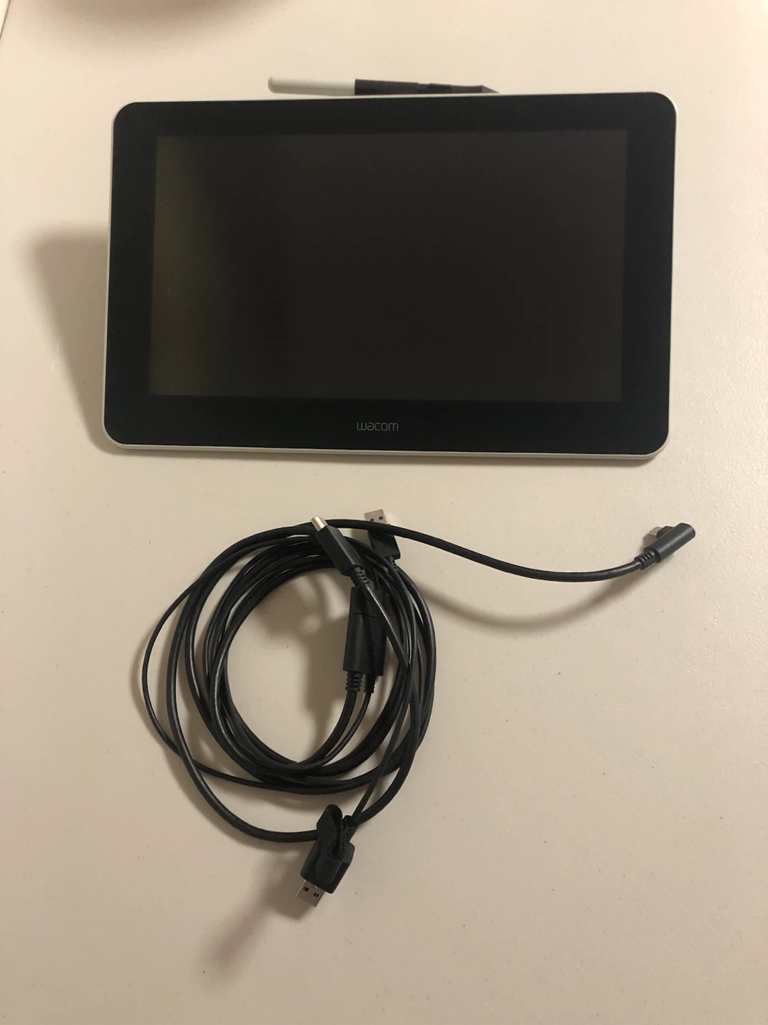Wacom One 13 Pen Display and Cables Bundle w/ Extra Nibs