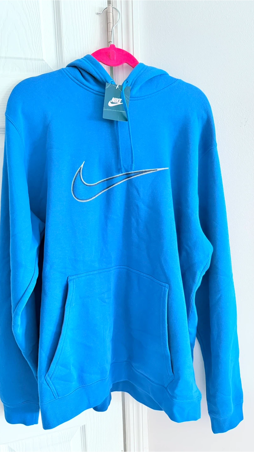 Nike Men's Blue Hoodie Sweatshirt (2XL)