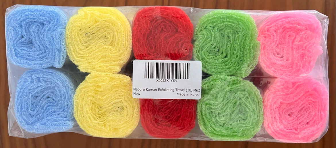 Nepure Korean Exfoliating Bath Towels (10 Pack) - photo 2