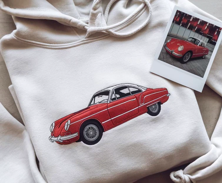 Custom Embroidered Car Hoodie/crew - photo 2