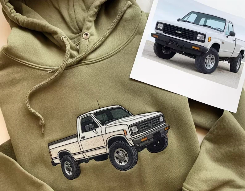 Custom Embroidered Car Hoodie/crew - photo 3