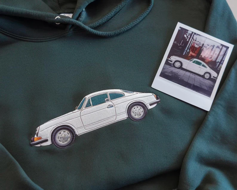 Custom Embroidered Car Hoodie/crew - photo 4