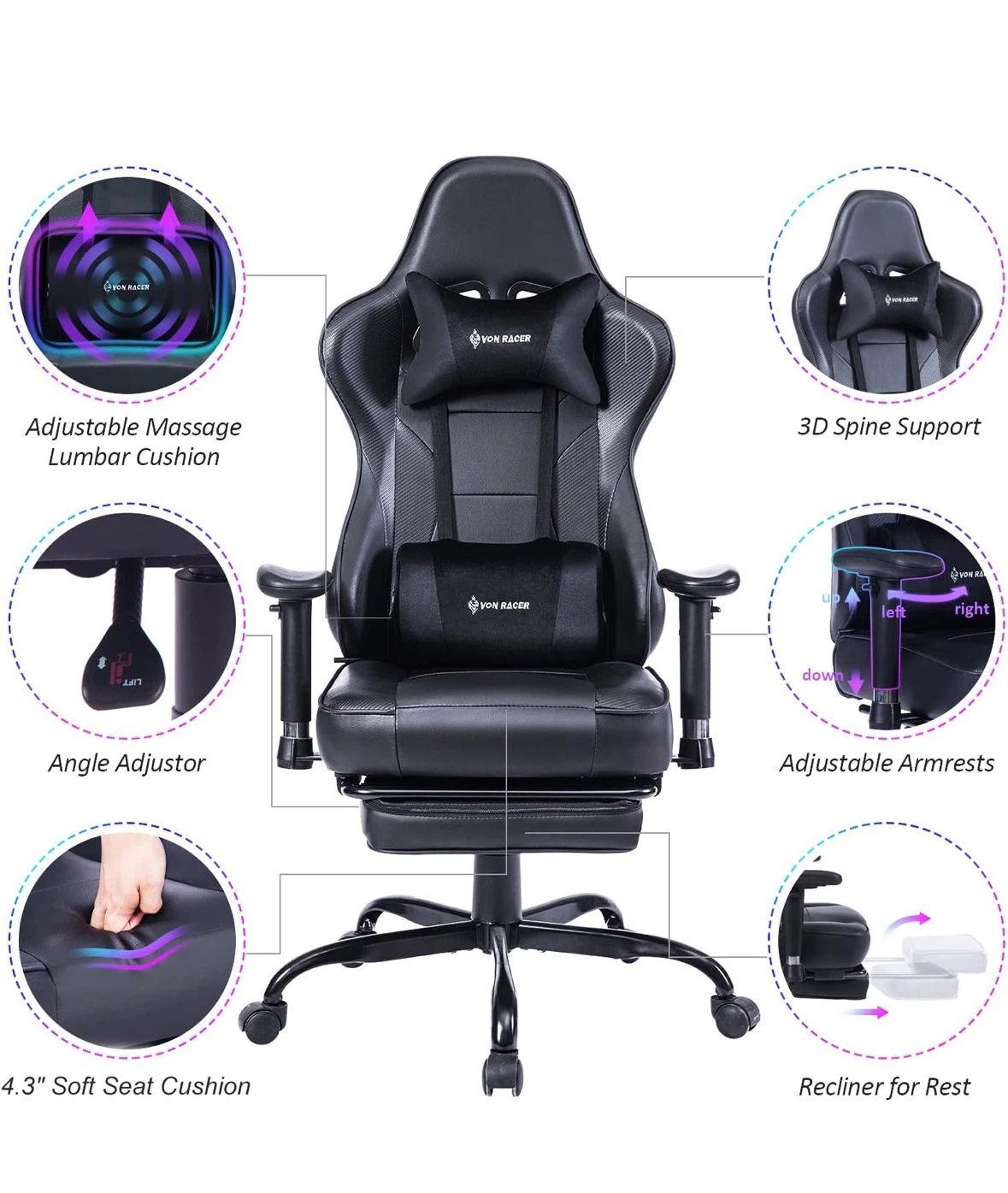 Massage Gaming Chair - photo 2