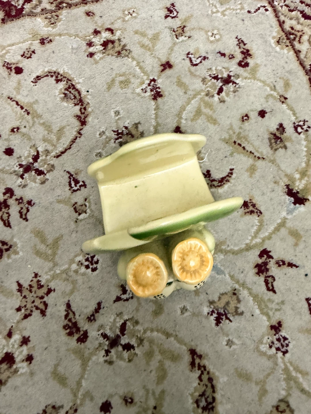 Ceramic Frog Figurine / napkin holder - photo 2