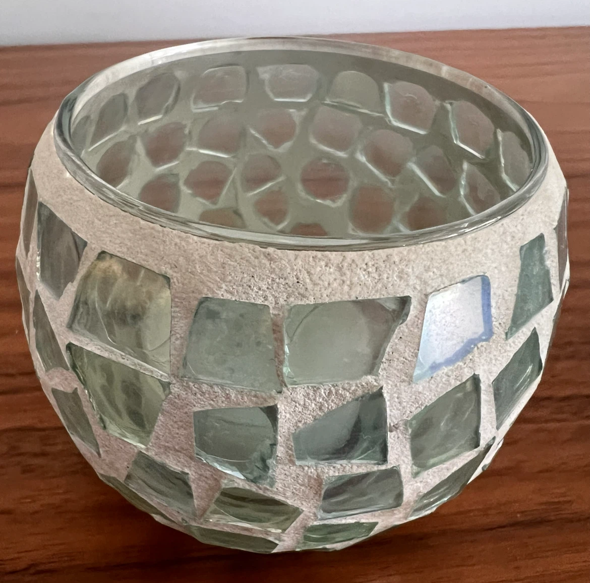 Set of 3 Mosaic Glass Candle Holders - photo 3