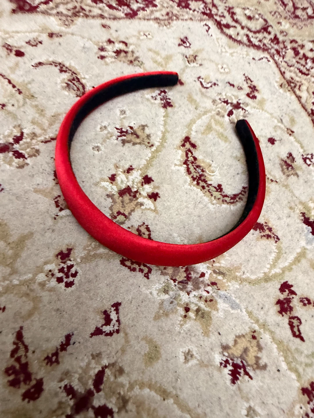 Red Velvet Padded Headband - photo 2