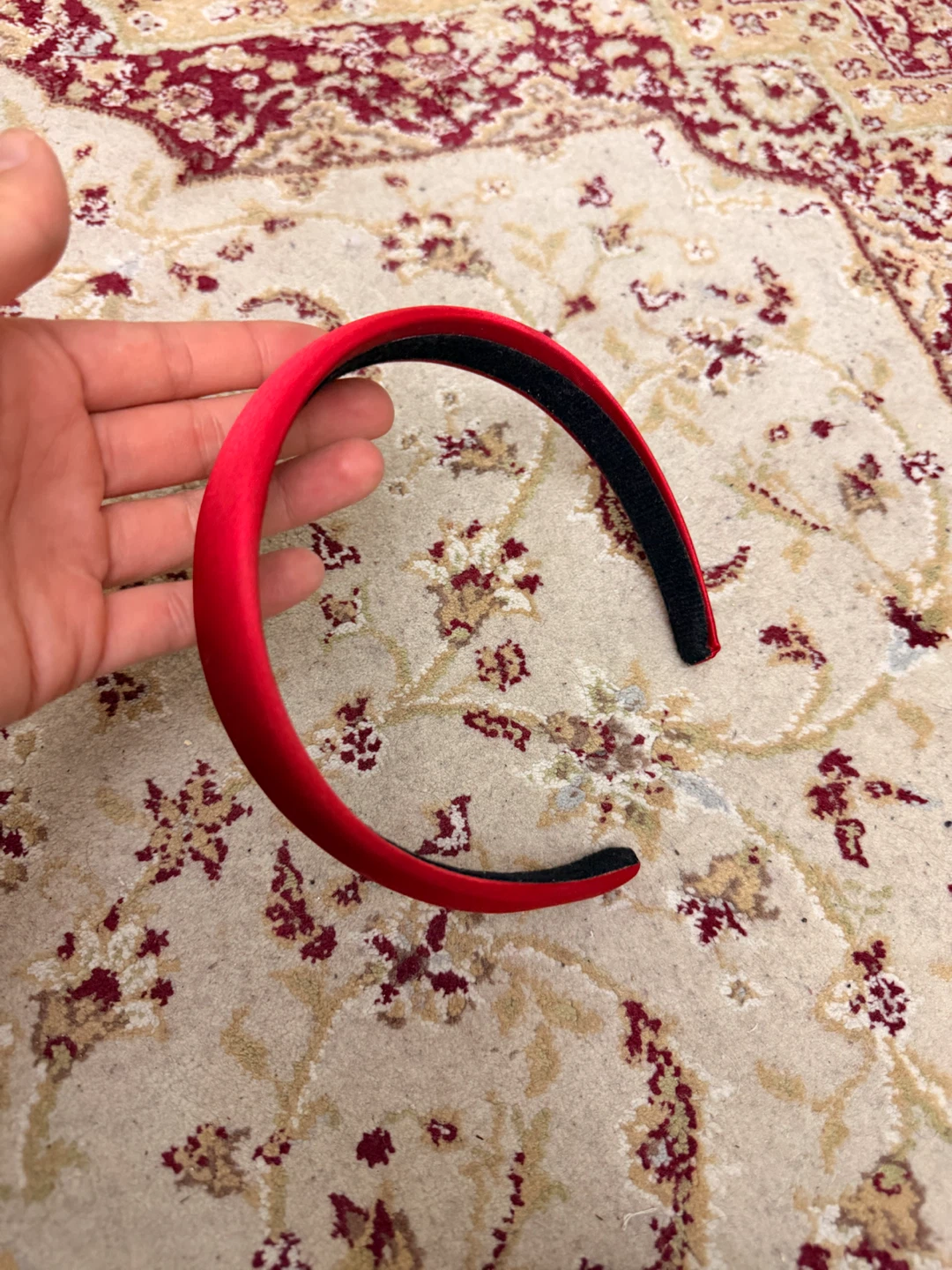 Red Velvet Padded Headband - photo 3