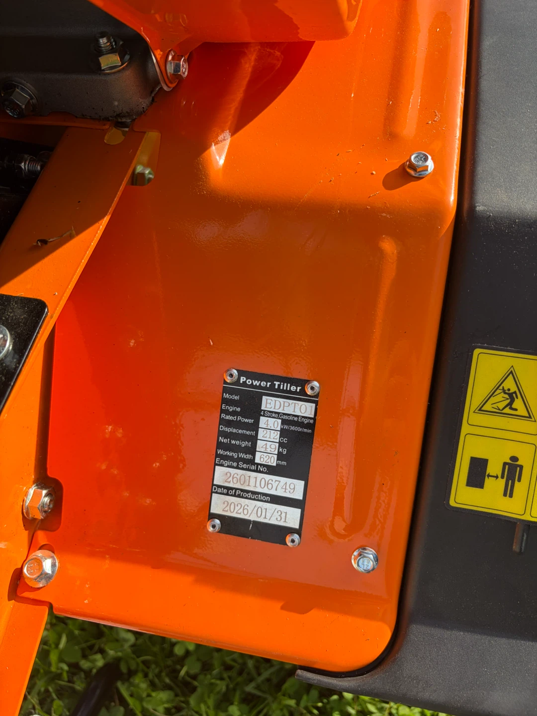 Power Tiller 212cc 7HP - EDPTO1 - photo 4