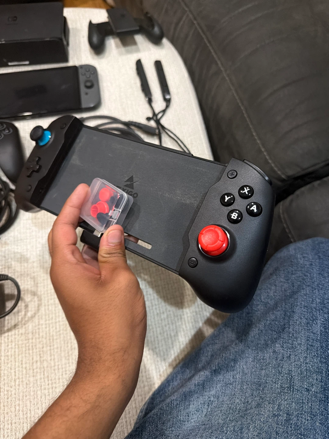 Nintendo Switch Console with Controllers and Accessories - photo 2