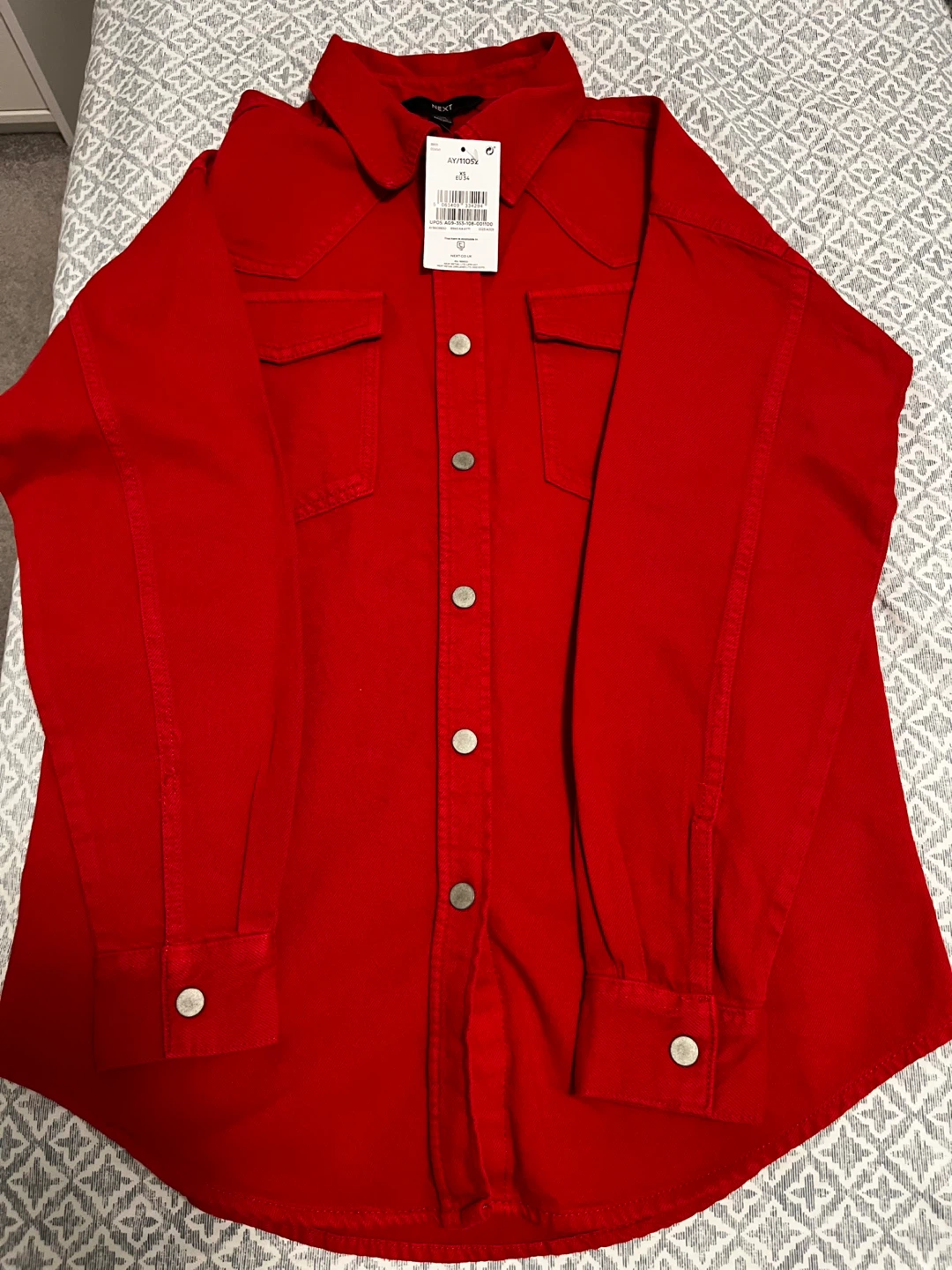 Brand New Red Denim Shirt - photo 3