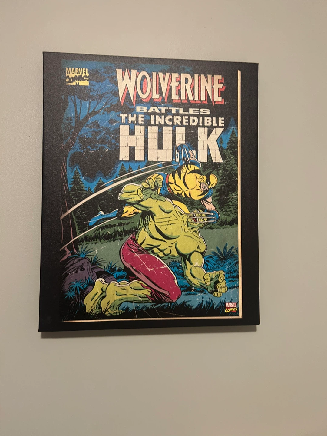 Marvel Wolverine vs Hulk Canvas Wall Art