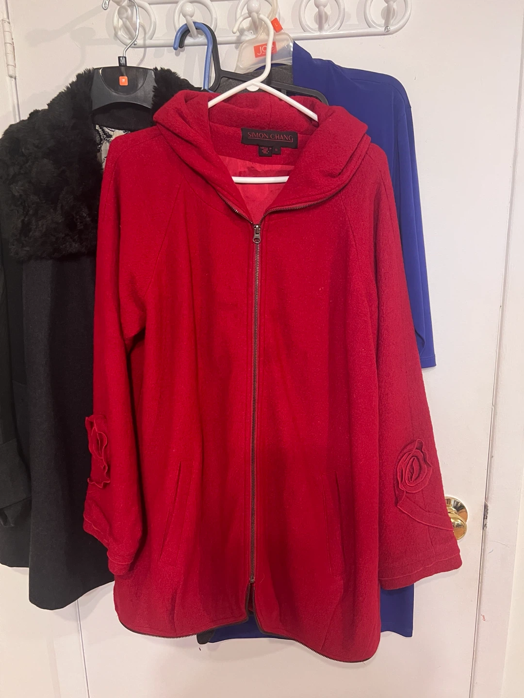 Simon Chang Red Hooded Jacket