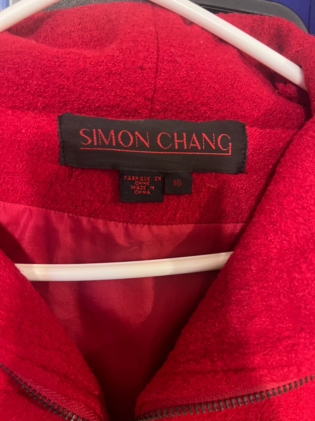 Simon Chang Red Hooded Jacket - photo 2