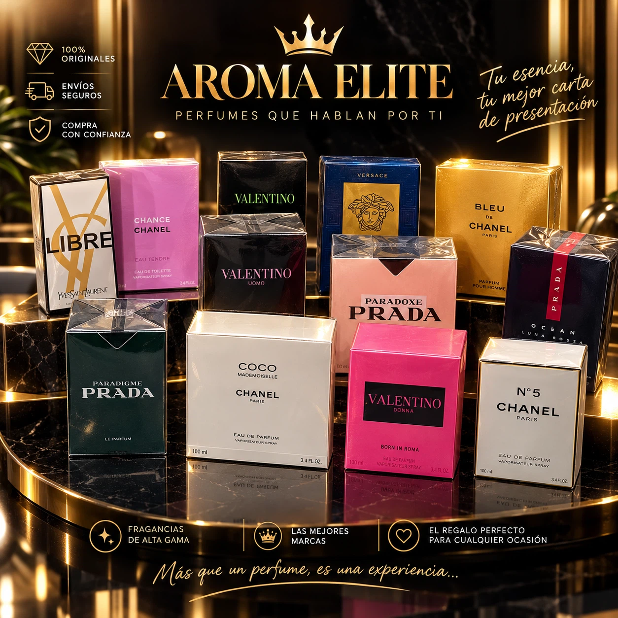 Perfum Valentino, Versace, Prada, Chanel
