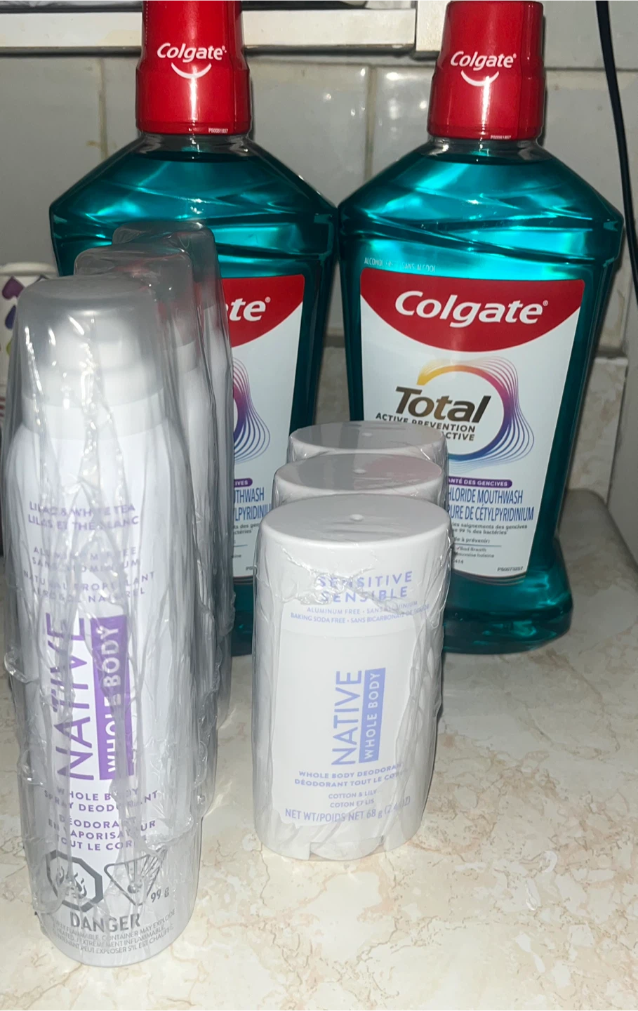 Native Deodorant & Colgate Mouthwash Bundle