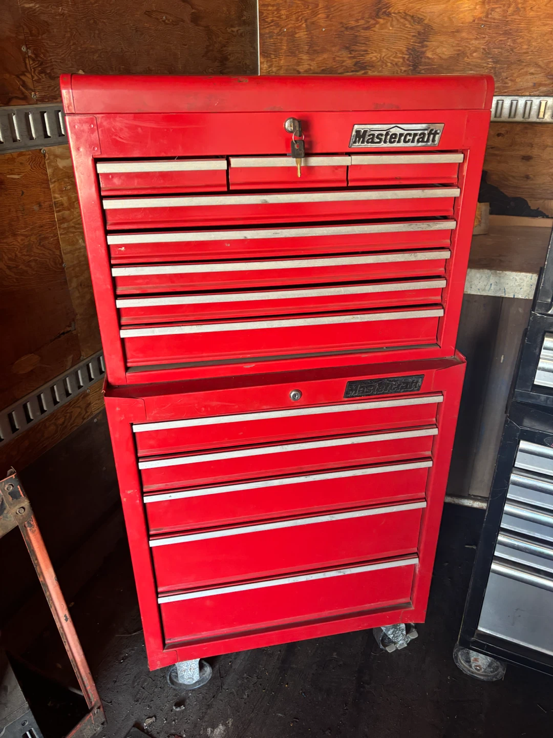 ASSORTED Mastercraft Red Rolling Tool Chest