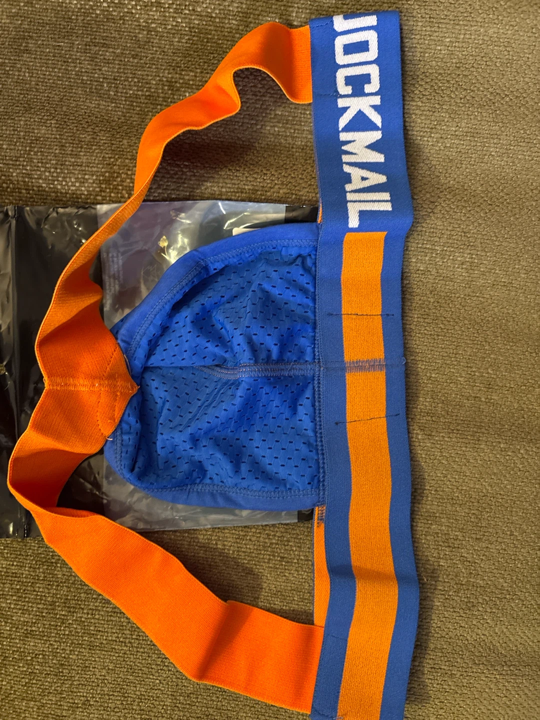 Jockmail Jockstrap Blue Orange - photo 2