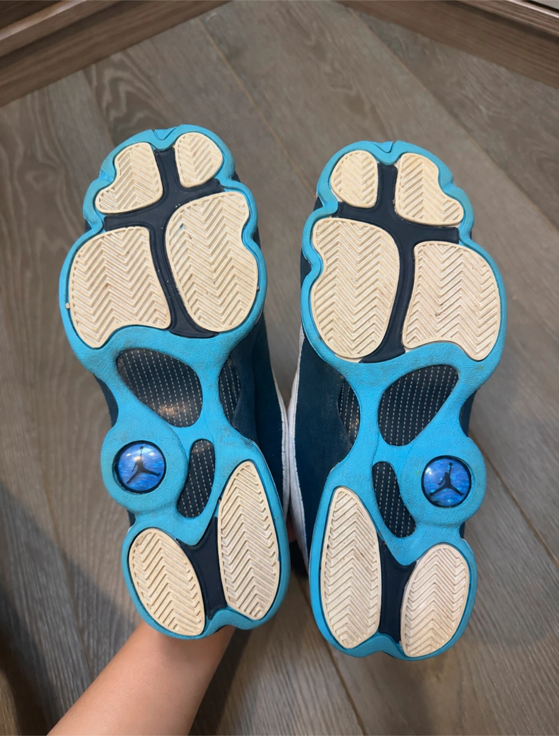 Air Jordan 13 Retro Blue/White Size 6.5Y - photo 4