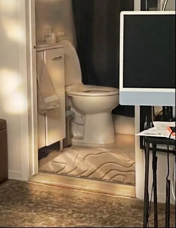 YIHOUSE Soft Bathroom Rug, 24" x 36", Beige