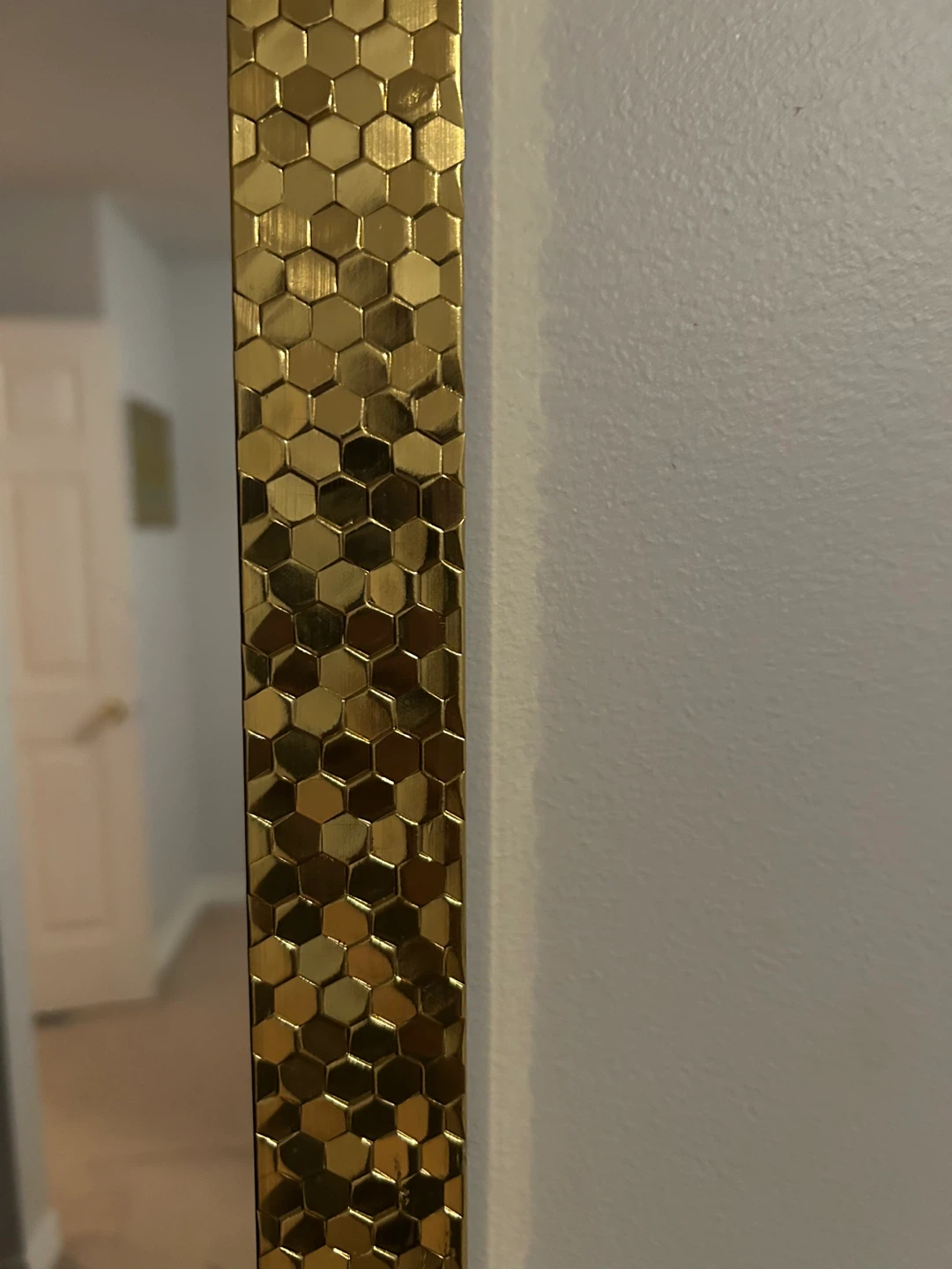 Gold Honeycomb Pattern Full-Length Mirror - photo 2