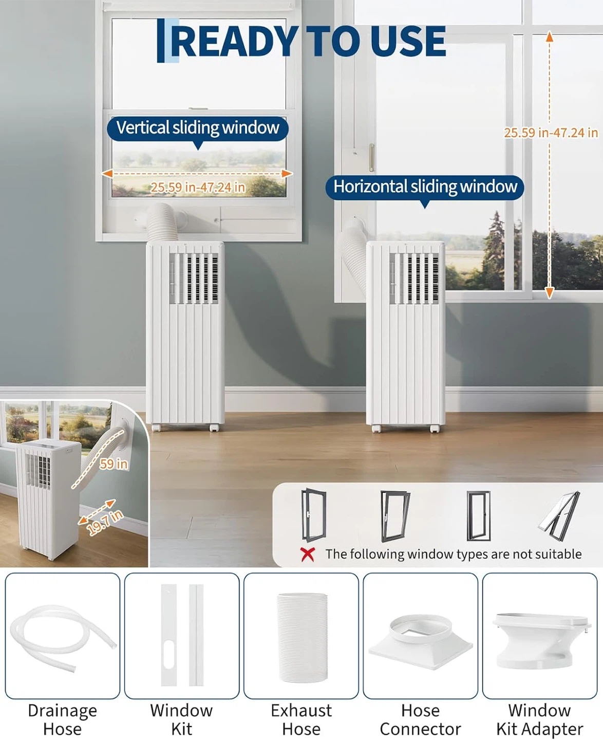 Garvee 8000 BTU portable AC - photo 2
