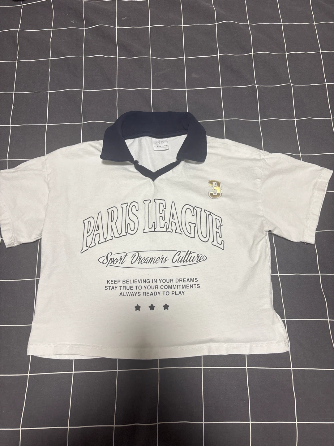 ZARA Paris League Sport Dreamers Culture T-Shirt Size 9-10 y.o.