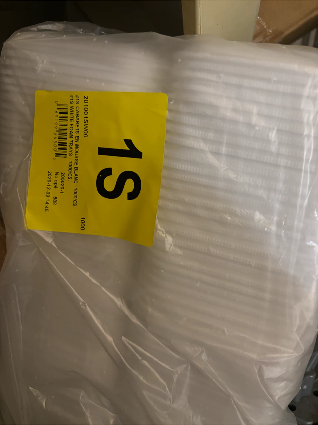 White Foam Trays - 1000 count - photo 3
